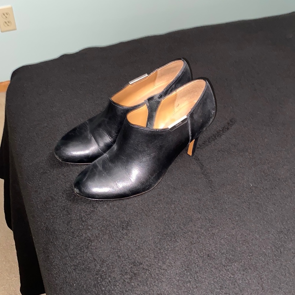 Coach heels hardly worn they do have a crease in front due to material